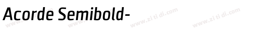 Acorde Semibold字体转换